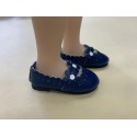 Ballerines Navy à fleurs pour Fashion Friends Ruby Red