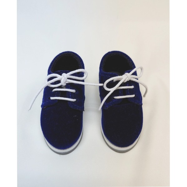 Chaussures Navy en daim Sasha pour Fashion Friends Ruby Red