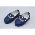 Ballerines Navy à fleurs pour Fashion Friends Ruby Red