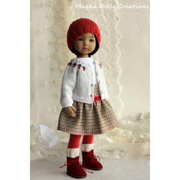 Ensemble Rosanne pour Poupée Little Darling - Magda Dolls Creations