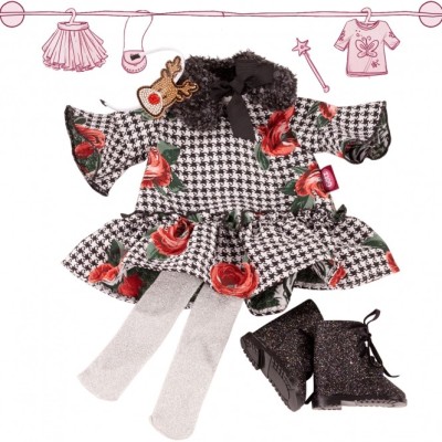 Ensemble Combo Christmas Rose pour Poupée 45-50 Cm - Götz