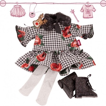Ensemble Combo Christmas Rose pour Poupée 45-50 Cm - Götz