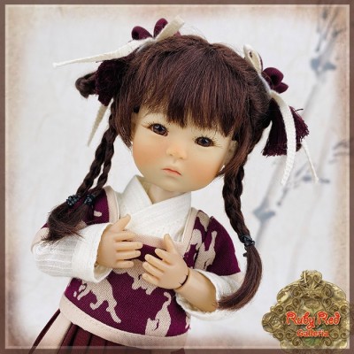 Tenue Jupe et Chemisier Bonheur de jeunesse pour Ten Ping InMotion Girls - Ruby Red