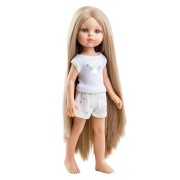 Poupée Carla Pyjama Longs Cheveux Las Amigas - Paola Reina
