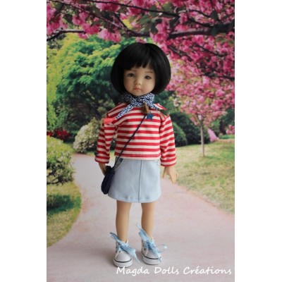 Ensemble Iga pour Poupée Little Darling - Magda Dolls Creations