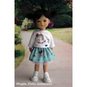 Tenue Kinga pour poupée Ten Ping - Magda Dolls Creations