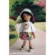 Tenue Martyna pour poupée Ten Ping - Magda Dolls Creations