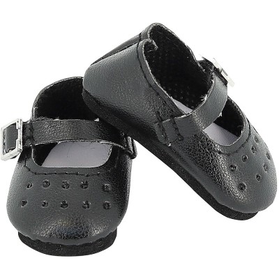 Ballerines noires à brides poupée Minouche - Petit Collin