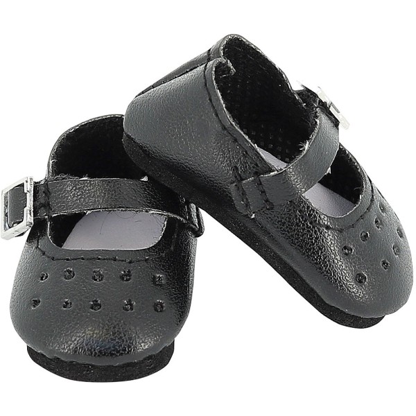 Ballerines noires à brides poupée Minouche - Petit Collin