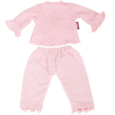Pyjama Rose à noeuds et pompons