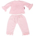 Pyjama Rose à noeuds et pompons