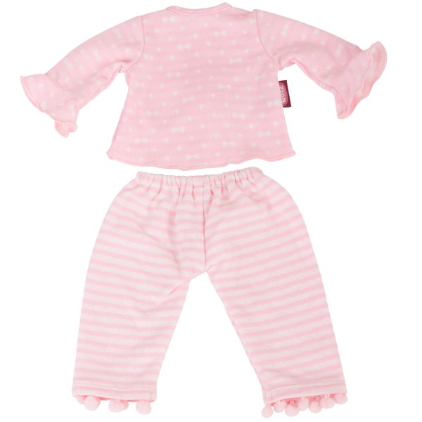 Pyjama Rose à noeuds et pompons