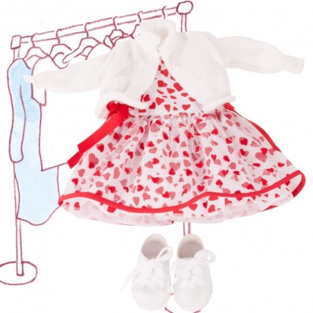 Ensemble Combo Hearts pour Poupée Little Kidz 36 cm - Götz Ensemble Combo Hearts pour Poupée Little Kidz 36 cm - Götz