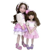 Set de 2 poupées Sara et Callie Fancy Frills - Ruby Red