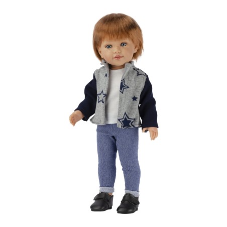 Poupée Garçon Roy Veste et Jeans - Vestida de Azul