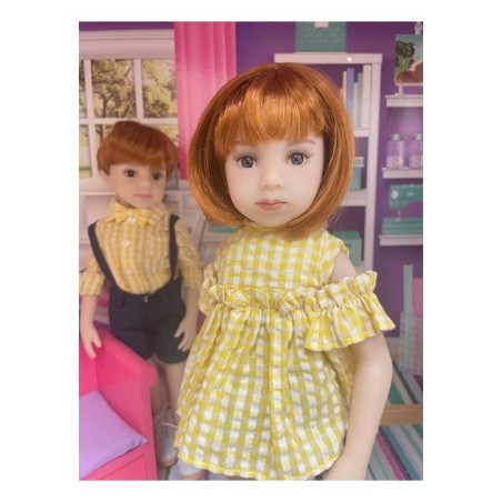Perruque Cutie Redhead pour Mini Maru Perruque Cutie Redhead pour Mini Maru