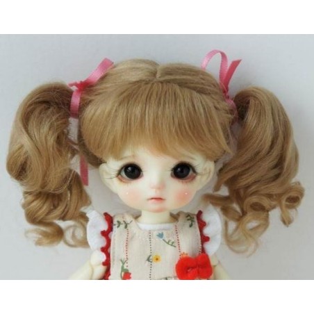 Perruque Mohair Cuivre pour Boneka Monday Perruque Mohair Cuivre pour Boneka Monday