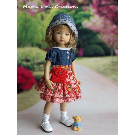 Ensemble Pétillante pour Poupée Little Darling - Magda Dolls Creations
