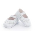 Ballerines blanches dentelle à bride pour Poupée Minouche - Petit Collin