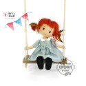 Poupée Joséphine et son Oie en Coton Bio 38 cm - Art 'n Doll