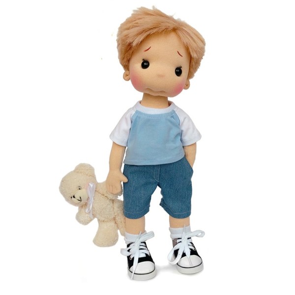 Poupée Julian en Coton Bio 38 cm - Art 'n Doll