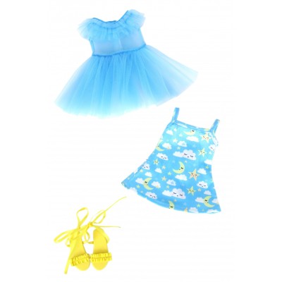 Vêtement Robe bleue lune pour Poupée Siblies Ruby Red