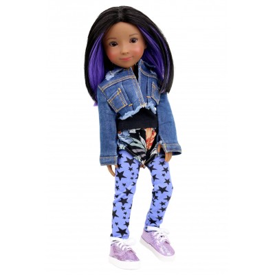 Denim duo Violet pour Poupée Siblies - Ruby Red