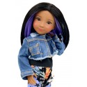 Denim duo Violet pour Poupée Siblies - Ruby Red