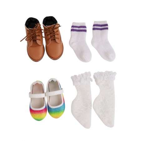 Fashion Friends Doll Work and Play Shoes Set - Ruby Red