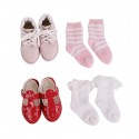 Set 2 paires de Chaussures chic et sportives Precious Siblies Ruby Red
