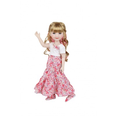 Fashion Friends Doll Full on Floral Clothes - Ruby Red