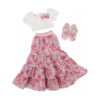 Fashion Friends Doll Full on Floral Clothes - Ruby Red