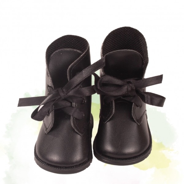 Bottines noires à lacets pour poupée Götz 50 cm -