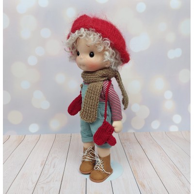 Noël Inspiration Poupée Waldorf 38 cm - Art 'n Doll