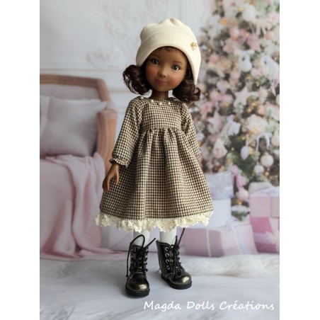 Tenue Lila-Blanche pour poupée Siblies - Magda Dolls Creations