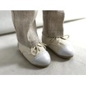 Julien Lace-up Beige Shoes for Fashion Friends Ruby Red