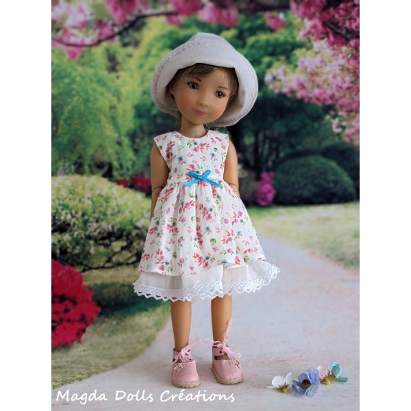 Tenue Beige Rosé pour poupée Siblies - Magda Dolls Creations
