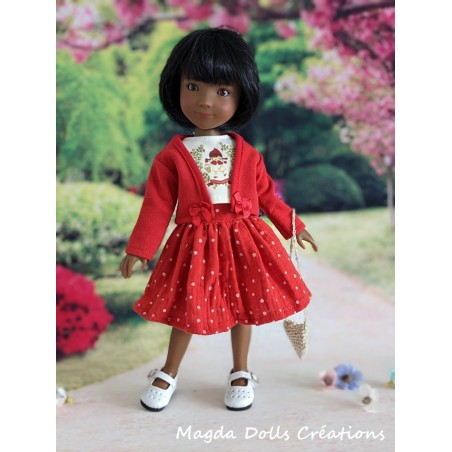 Tenue Chaperon Rouge pour poupée Siblies - Magda Dolls Creations Tenue Chaperon Rouge pour poupée Siblies - Magda Dolls Creations