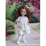 Tenue Blanche pour poupée Li'l Dreamer - Magda Dolls Creations