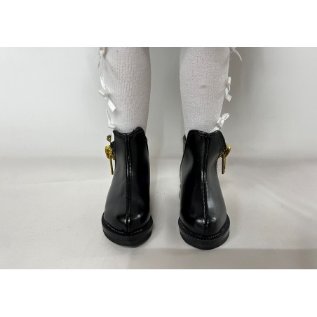 Bottines en cuir noir Lilly pour Fashion Friends Ruby Red Bottines en cuir noir Lilly pour Fashion Friends Ruby Red