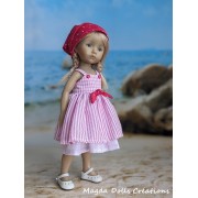 Tenue Saint-Tropez pour poupée Boneka - Magda Dolls Creations