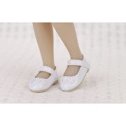 Paire de ballerines blanches Clémentine pour Fashion Friends Ruby Red