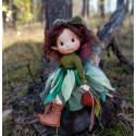 Forest Fairy Organic Cotton Articulated Doll - Art 'n Doll