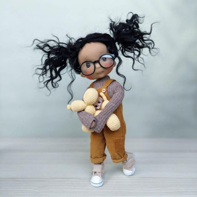 Poupée articulée Colette Coton Bio - Art 'n Doll