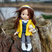 Poupée articulée Ruby Coton Bio - Art 'n Doll
