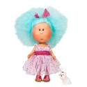 Mia bleuet articulée Cotton et son chien - Edition 2024 - Nines d'Onil