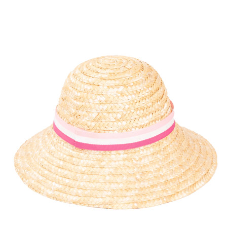 Natural straw hat for 46-50 Cm Doll