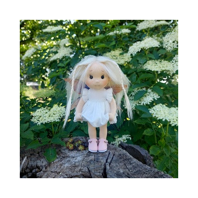 Petite Poupée articulée May Coton Bio - Art and Doll