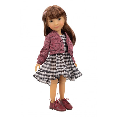 Gingham Girl pour Poupée Siblies - Ruby Red