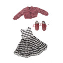 Gingham Girl pour Poupée Siblies - Ruby Red